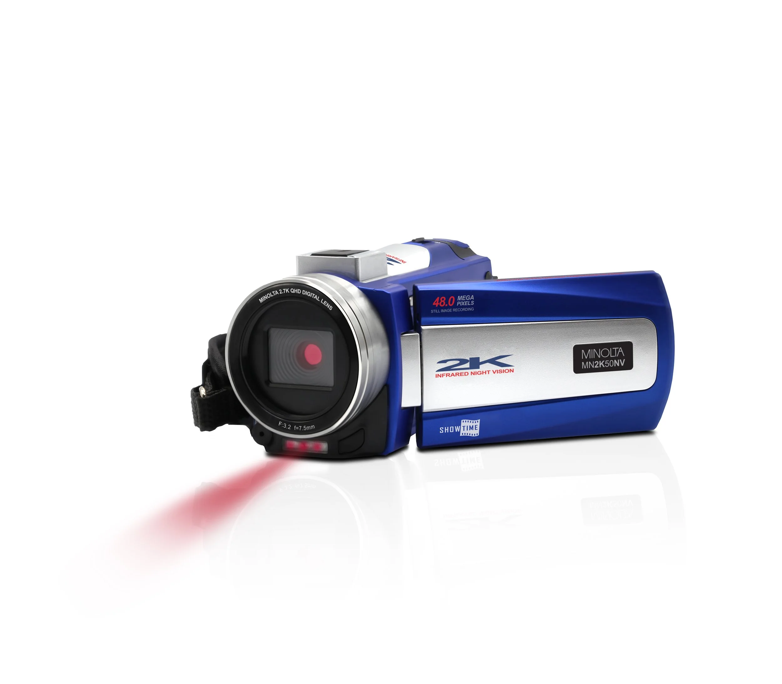 カメラ MN2K50NV - 2.7K Quad HD / 48MP IR Night Vision Camcorder — Minolta